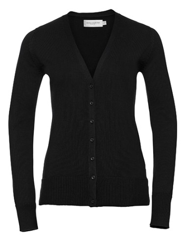 RUS-0R715F0-Ladies V-Neck Knitted Cardigan